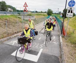 Il battesimo della nuova ciclabile