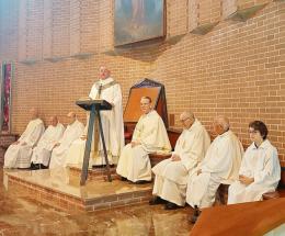 Don Guido riunisce i parroci ordinati assieme a lui nel 1963