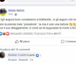 Insulta Mattarella e fa il pieno di like