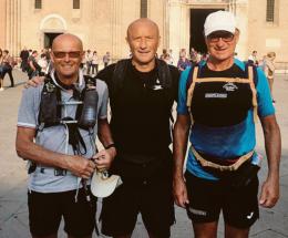 Tre amici a piedi hanno raggiunto il Santo a Padova