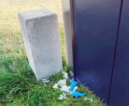Discarica vicino alla casetta dell’acqua