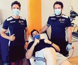 Ferro operato al ginocchio, forza capitano!