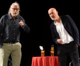 Tutto esaurito all’arena spettacoli del Censer per lo spettacolo di Claudio Bisio e Gigio Alberti