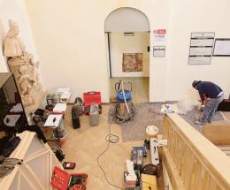 Al via i lavori di riqualificazione dell'Accademia. Boniolo: "Sogno la torre libraria di vetro"