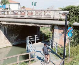 La passerella sotto il Bassanello è nuovamente agibile