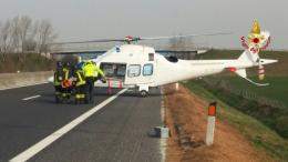 Grave incidente, necessario l'intervento dell'elisoccorso
