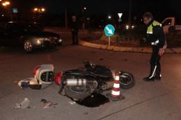 Scontro auto scooter, un ferito