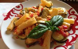 Maccheroni con zucchine 