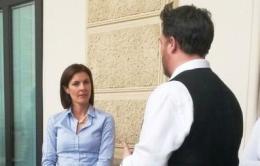 Alessandra Moretti a Cavarzere <br/> tra zona artigianale e agricoltura