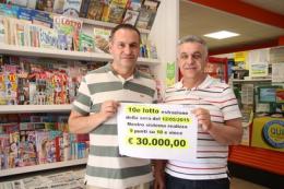 Gran vincita in tabaccheria a Bosaro <br/> vinti ben 30mila euro al 10eLotto