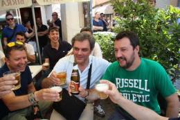 Matteo Salvini ancora in città <br/>al fianco di Massimo Bergamin