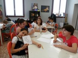 Gli alunni della primaria "Pascoli" <br/> in visita alla mostra del Roverella