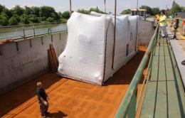 Un "pacco" per l'Iraq <br/> spedito dall'Interporto di Rovigo