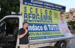 Bergamin in tour tra le frazioni <br/> il candidato punta sulla sicurezza