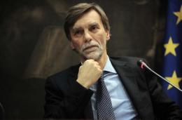 Il ministro delle infrastrutture Delrio<br/> "Il Mose sarà finito nel 2018" 