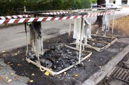 Granzette, l'ennesimo cassonetto andato a fuoco