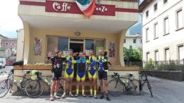Dieci intrepidi ciclisti polesani <br/> conquistano il "Brevetto del Grappa"
