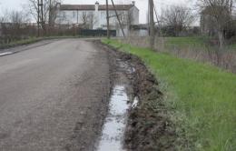 Via San Gaetano a Polesella <br/> ridotta a una mulattiera
