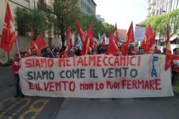 Metalmeccanici in corteo <br/> ha scioperato il 90%