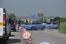 Posto di blocco in Transpolesana, <br/> controllate centinaia di auto.
