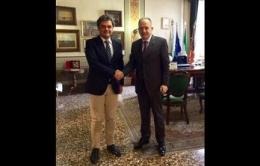 Il nuovo prefetto Caterino <br/> accolto dal sindaco Bergamin