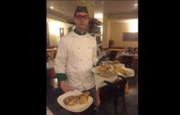 Al Viandante rombo fritto e verdure dell'orto