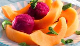Sorbetto di Lambrusco con Melone