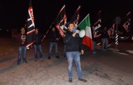 Borgo Fiorito, la protesta di Forza Nuova
