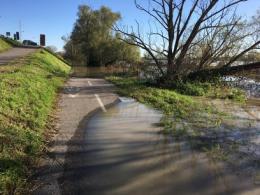 La piena in 5 scatti, foto da Polesella