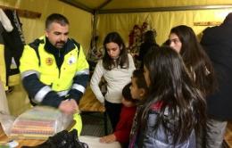 Befana tra i terremotati per Efrem