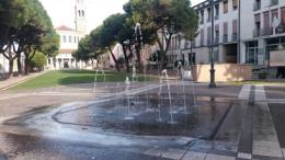 Una "pista di pattinaggio" davanti alla Rotonda