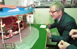 Il governatore Maroni in visita al distretto della giostra di Bergantino e Melara