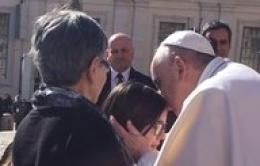 Sara Zanca ha incontrato Papa Francesco