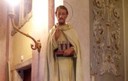 La statua di San Teobaldo torna in chiesa