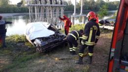 L'Adige restituisce un'auto con resti umani