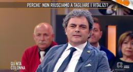 Bergamin in televisione tuona contro i vitalizi 