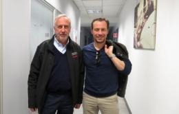 Stefano Accorsi è arrivato all'autodromo di Adria