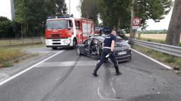 Scontro da paura in via Amendola, traffico in tilt