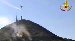 Nuovo incendio sui Colli Euganei: ritorna la paura dei piromani