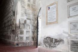 Restauro dell'ossario, primo step