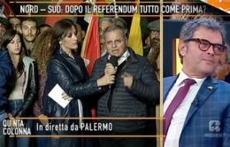 Bergamin litiga col falso invalido in diretta tv