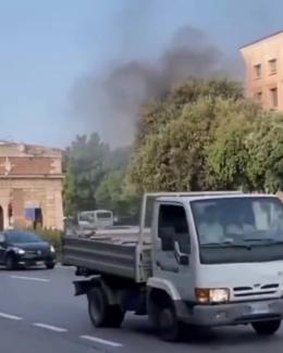 Paura a Verona: auto in fiamme