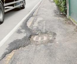 Disagi e pericoli in via Pozzato
