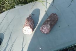 Trova un intero salame avvelenato nel giardino di casa