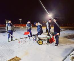 Addio pista di ghiaccio, ora i lavori