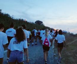 Al tramonto, seguendo il Po