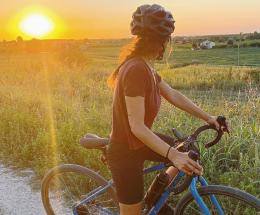 Giulia pedala per le donne: farà 930 chilometri