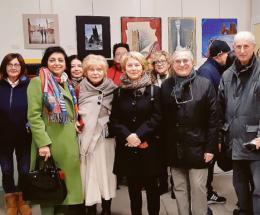 Il Natale a Rovigo nei  quadri in piazza Annonaria