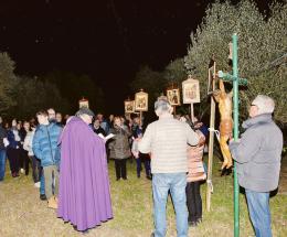 Una via Crucis tra gli ulivi