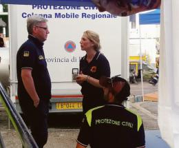 La Protezione Civile in campo